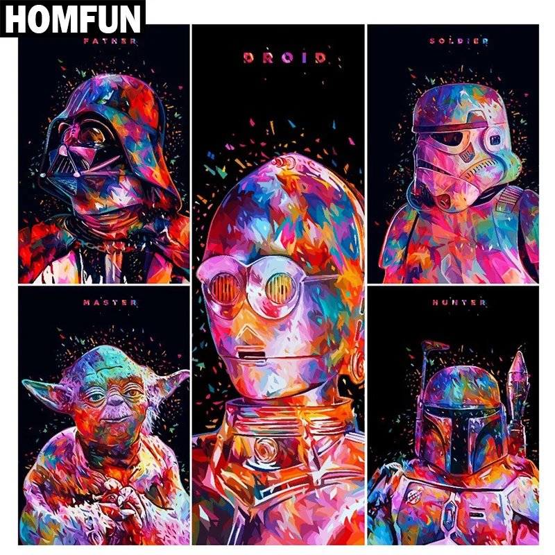 HOMFUN Full Square/Round Drill 5D DIY Diamond Painting "Star Wars" 3D Embroidery Cross Stitch 5D Rhinestone Decor A00091
HOMFUN Full Square/Round Drill 5D DIY Diamond Painting "Star Wars" 3D Embroidery Cross Stitch 5D Rhinestone Decor A00091