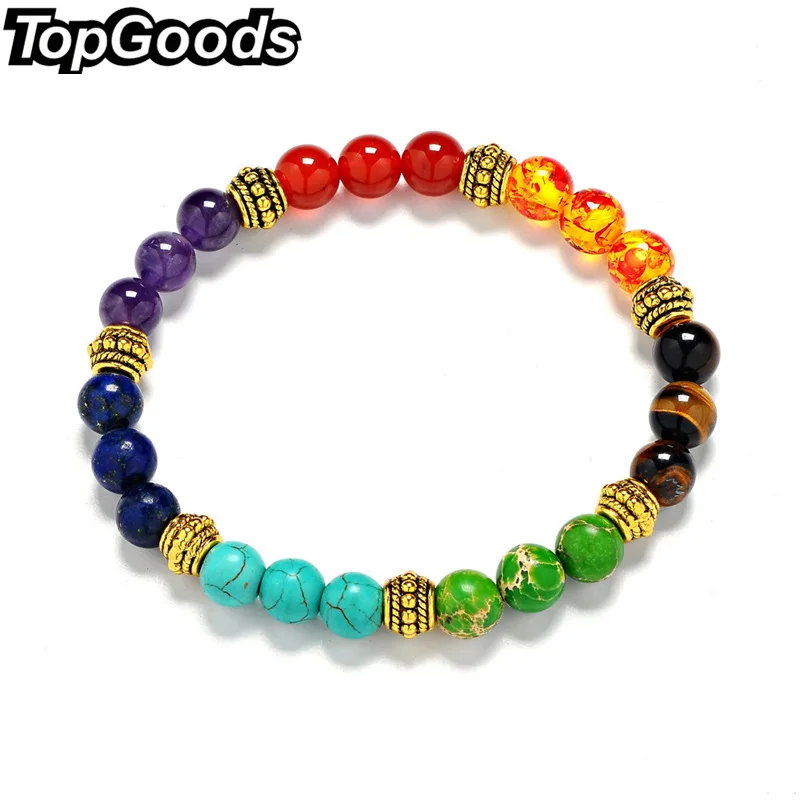TopGoods New 7 Chakra Bracelet Men Black Lava Healing Balance Beads Reiki Buddha Prayer Natural Stone Yoga Bracelet For Women
TopGoods New 7 Chakra Bracelet Men Black Lava Healing Balance Beads Reiki Buddha Prayer Natural Stone Yoga Bracelet For Women