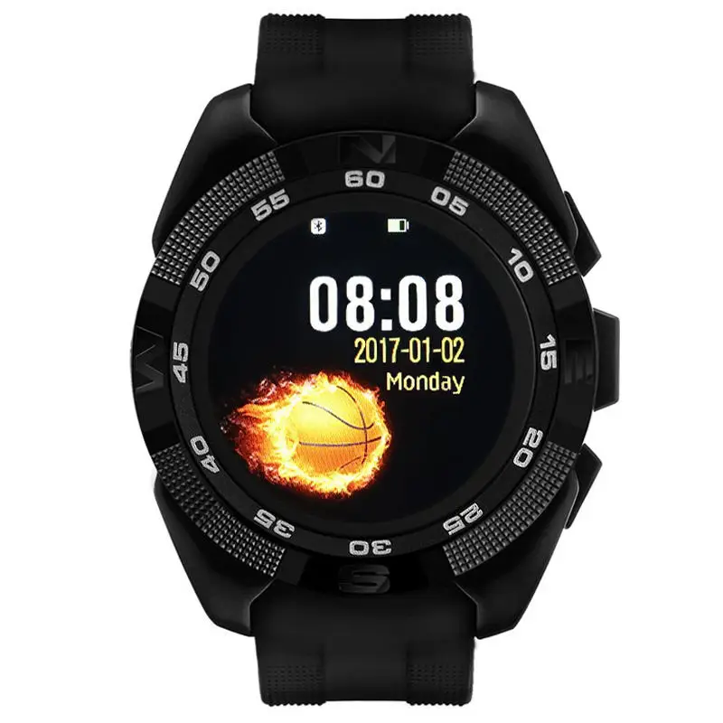 Мужчины Смарт телефон часы Сердечного ритма Step counter Секундомер Ультра тонкий