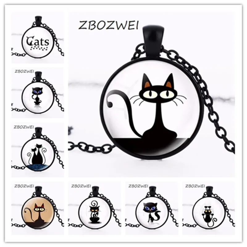 ZBOZWEI Fashion retro Wholesale Art Glass Cabochon Necklace Cat Kitten Necklace Shabby Chic Cat Round Pendant Girls necklace
ZBOZWEI Fashion retro Wholesale Art Glass Cabochon Necklace Cat Kitten Necklace Shabby Chic Cat Round Pendant Girls necklace