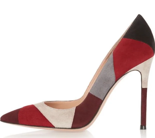 Drop Shipping Cheap High Quality Women Fashion Suede Leather Grid Patchwork Color High Heels Formal Dress Pumps Shoes
Drop Shipping Cheap High Quality Women Fashion Suede Leather Grid Patchwork Color High Heels Formal Dress Pumps Shoes