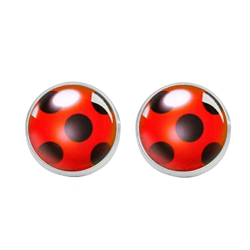 Fashion Ladybug Anime Cartoon Style Stainless Steel Plated Earrings Jewelry Cartoon Glass Dome Stud Earrings Gifts For Women
Fashion Ladybug Anime Cartoon Style Stainless Steel Plated Earrings Jewelry Cartoon Glass Dome Stud Earrings Gifts For Women