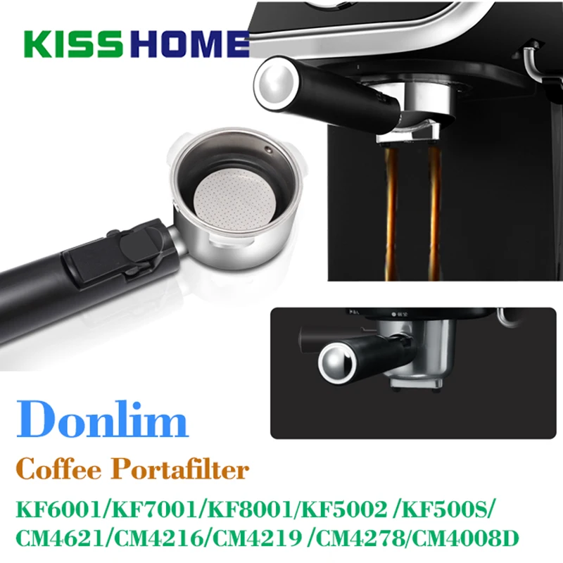 Stainless Steel Coffee Portafilter For Donlim Coffee Machine Official Brewing Filter 58mm Double Holes Handle Coffee Accessories
Stainless Steel Coffee Portafilter For Donlim Coffee Machine Official Brewing Filter 58mm Double Holes Handle Coffee Accessories