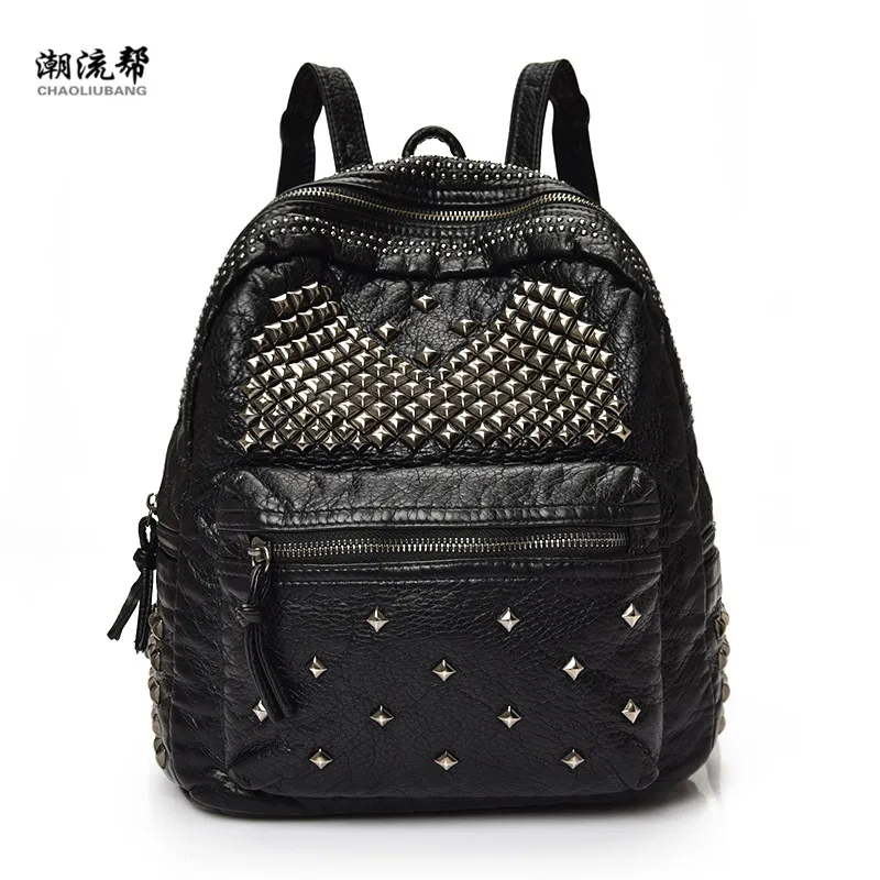 Fashion 2017 brand soft PU leather backpack rivet handbag shoulder bag backpack leisure travel school bag for young people
Fashion 2017 brand soft PU leather backpack rivet handbag shoulder bag backpack leisure travel school bag for young people