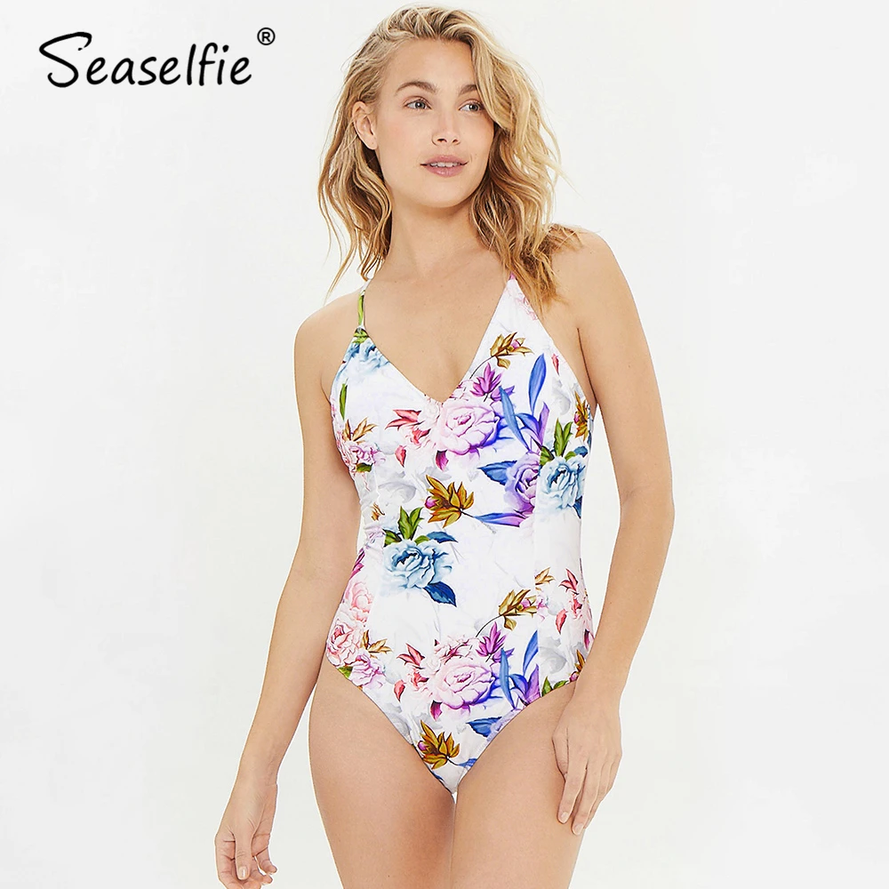 SEASELFIE Strappy Back Pink Floral One-Piece Swimsuit Women Lace Up Monokini 2019 Girl Beach Bathing Suits
SEASELFIE Strappy Back Pink Floral One-Piece Swimsuit Women Lace Up Monokini 2019 Girl Beach Bathing Suits
