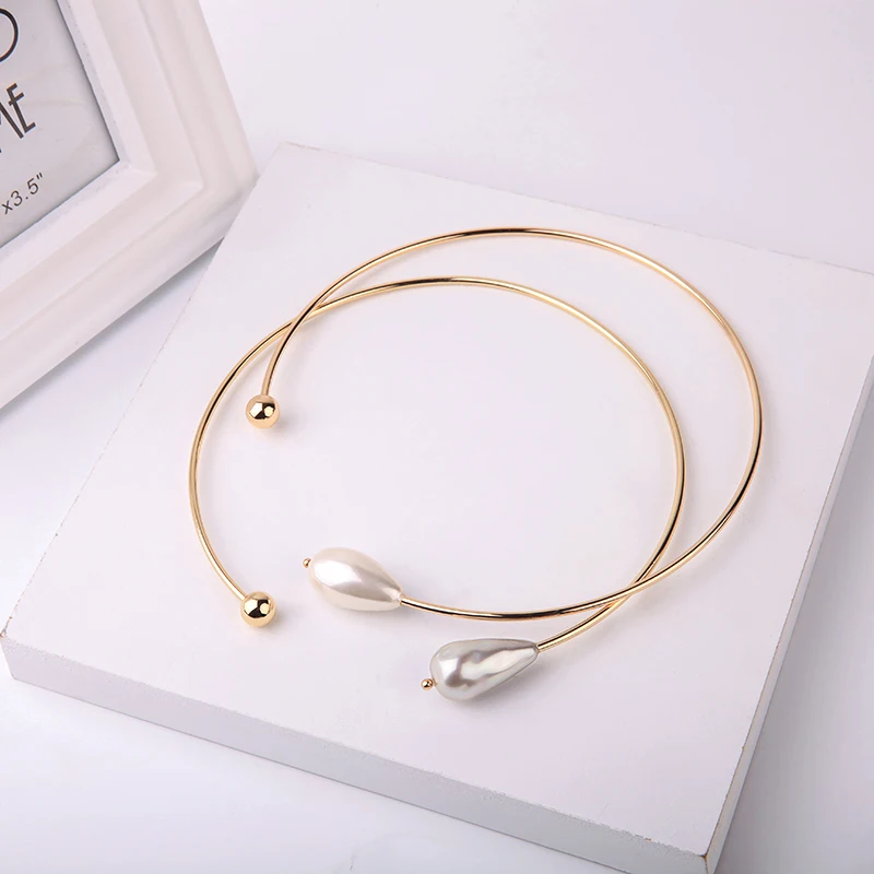 2 Color Trendy Women Necklace Simulated Pearl Open Choker Necklace For Women Fashion Jewelry Ordinary Gift Accessories
2 Color Trendy Women Necklace Simulated Pearl Open Choker Necklace For Women Fashion Jewelry Ordinary Gift Accessories