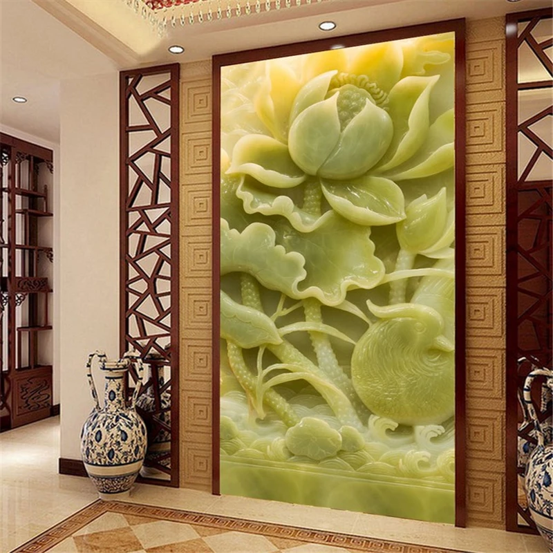 beibehang papel de parede 3d wallpaper jade carving flower entranceway flowers three-dimensional mural wallpaper for walls 3 d
beibehang papel de parede 3d wallpaper jade carving flower entranceway flowers three-dimensional mural wallpaper for walls 3 d