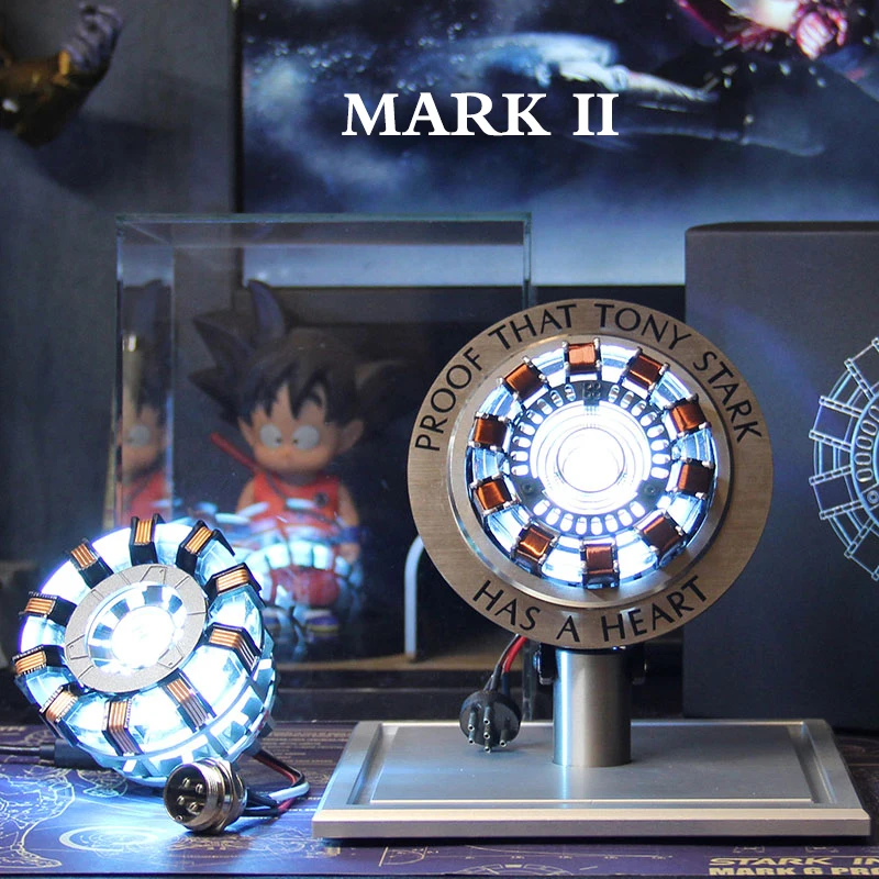 DIY TOP Iron Man Core Set Mark 2 Arc Reactor with LED Light Action Figure Collection Cosplay Tony Stark Metal Core+Metal Base
DIY TOP Iron Man Core Set Mark 2 Arc Reactor with LED Light Action Figure Collection Cosplay Tony Stark Metal Core+Metal Base