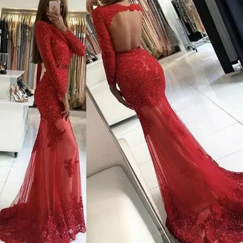 belle robe de soiree longue Evening Dresses abendkleider abiye Mermaid Gown Evening Custom Made Sexy Evening Dress Full Sleeves
belle robe de soiree longue Evening Dresses abendkleider abiye Mermaid Gown Evening Custom Made Sexy Evening Dress Full Sleeves