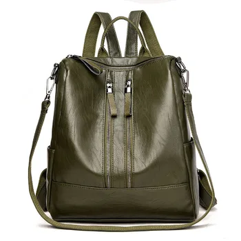 New Women Soft Leather Backpack Female Casual Travel Bag Multi-functional Waterproof Backpack Convertible Crossbody Shoulder Bag
New Women Soft Leather Backpack Female Casual Travel Bag Multi-functional Waterproof Backpack Convertible Crossbody Shoulder Bag