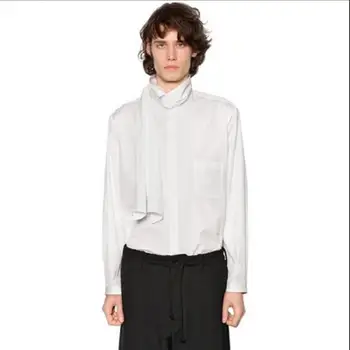 S-XXXL 2018 new men's clothing male fashion cotton loose shirt scarf collar show pure color simple wild casual shirt
S-XXXL 2018 new men's clothing male fashion cotton loose shirt scarf collar show pure color simple wild casual shirt