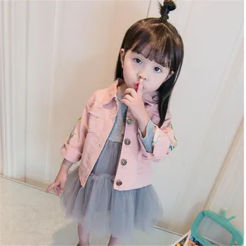 Embroidery Kids Baby Girl Jeans Outerwear Coat Denim Jacket Tops Outfits Children Girls Clothes wholesale 1 2 3 Years
Embroidery Kids Baby Girl Jeans Outerwear Coat Denim Jacket Tops Outfits Children Girls Clothes wholesale 1 2 3 Years