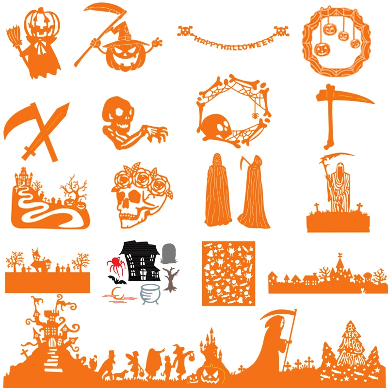 Halloween Collection Metal Cutting Dies Stencil For Scrapbooking Photo Paper Cards Crafts Handmade New 2019 Die Cut Embossing
Halloween Collection Metal Cutting Dies Stencil For Scrapbooking Photo Paper Cards Crafts Handmade New 2019 Die Cut Embossing