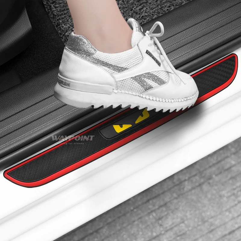 Rubber Door sill scuff plate Guards Sills Welcome pedal for Hyundai Santa Fe ix35 ix25 i10 i20 i30 i40 sonata Ioniq Genesis Elan
Rubber Door sill scuff plate Guards Sills Welcome pedal for Hyundai Santa Fe ix35 ix25 i10 i20 i30 i40 sonata Ioniq Genesis Elan