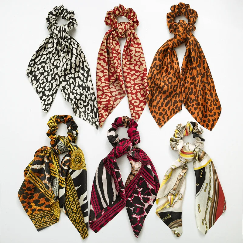 Retro Style Women Turban Leopard Print Streamers Hair Scrunchies Ribbon Hair Ties Horsetail Ties Head Wrap Hair Accessories
Retro Style Women Turban Leopard Print Streamers Hair Scrunchies Ribbon Hair Ties Horsetail Ties Head Wrap Hair Accessories