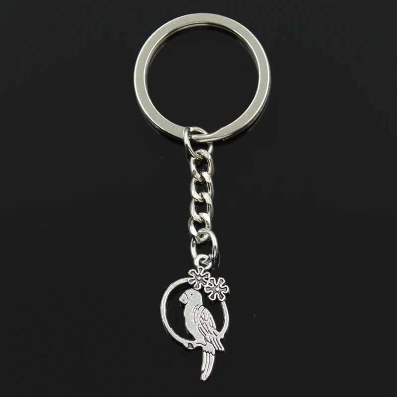 Fashion 30mm Key Ring Metal Key Chain Keychain Jewelry Antique Silver Plated bird parrot birdcage 14x28mm Pendant
Fashion 30mm Key Ring Metal Key Chain Keychain Jewelry Antique Silver Plated bird parrot birdcage 14x28mm Pendant