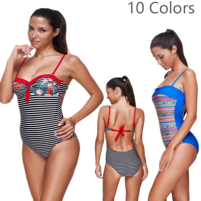 10 CLR Sexy Push Up 2019 One-piece Suit Hanging Neck Printed Floral Patchwork Solid Swimsuit Swimwear Women Bathing Suit Maillot
10 CLR Sexy Push Up 2019 One-piece Suit Hanging Neck Printed Floral Patchwork Solid Swimsuit Swimwear Women Bathing Suit Maillot