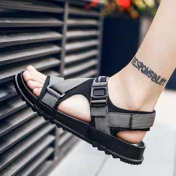 Fashion Man Beach Sandals 2019 Summer Gladiator Men's Outdoor Shoes Roman Men Casual Shoe Flip Flops Large Size 46 slippers Flat
Fashion Man Beach Sandals 2019 Summer Gladiator Men's Outdoor Shoes Roman Men Casual Shoe Flip Flops Large Size 46 slippers Flat