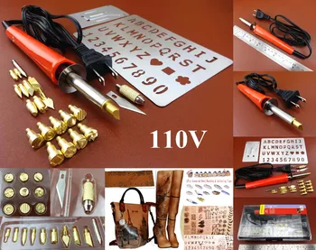 1set 110V Leather Wood Craft Carving Pyrography Hot Burning Pen Soldering Iron Tool Set Sewing Carving Stitching Stamping Knife
1set 110V Leather Wood Craft Carving Pyrography Hot Burning Pen Soldering Iron Tool Set Sewing Carving Stitching Stamping Knife