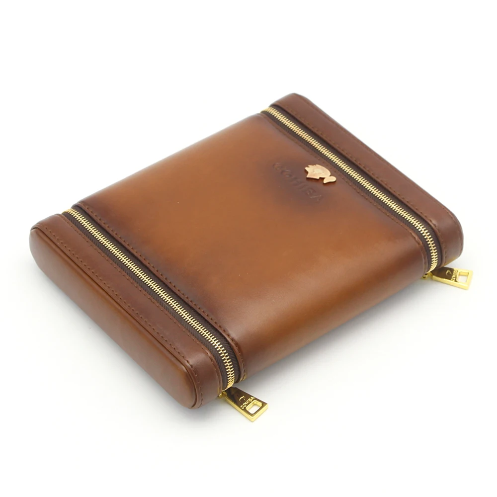 COHIBA Travel Cigar Case Leather Humidor Smoking Accessories 6 Cigar Tube Travel Humidor Case Built-in Humidifier W/ Gift Box
COHIBA Travel Cigar Case Leather Humidor Smoking Accessories 6 Cigar Tube Travel Humidor Case Built-in Humidifier W/ Gift Box