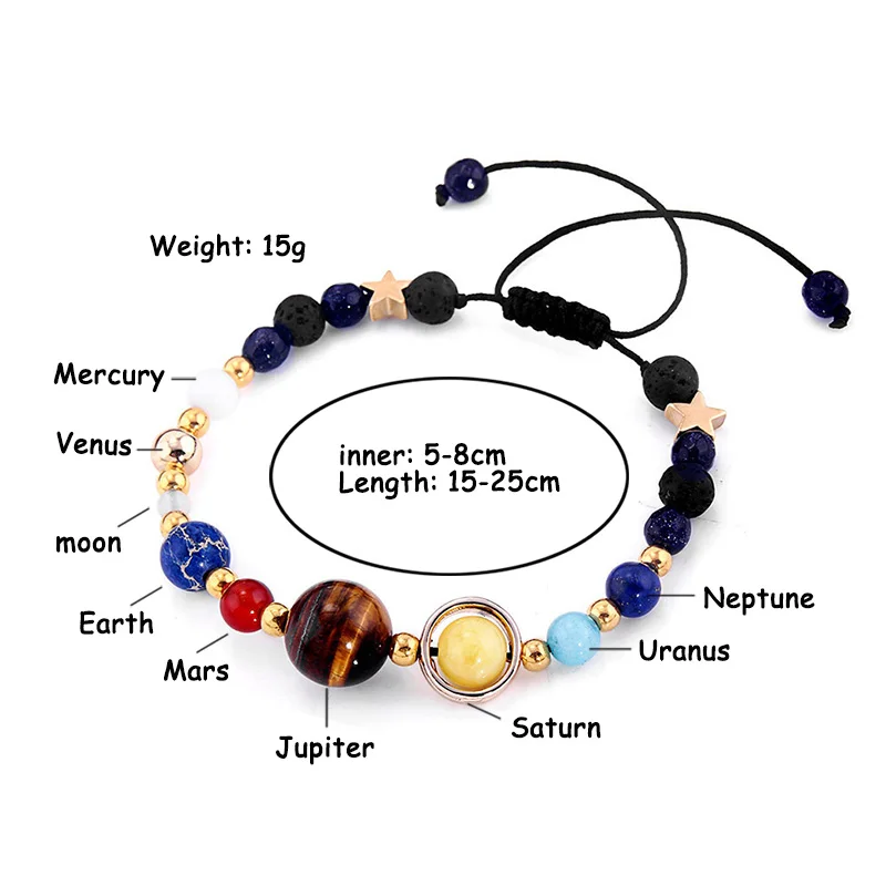 2019 Solar System Universe Planets Beads Bangles & Bracelets Fashion Jewelry Natural Solar System Energy Bracelet For Women Men
2019 Solar System Universe Planets Beads Bangles & Bracelets Fashion Jewelry Natural Solar System Energy Bracelet For Women Men