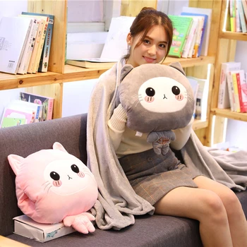 Stuffed Animal Cat Husky Koala pillow blanket Sleeping Doll Kawaii Cartoon Plush Toys Present Toys Children Baby Birthday Gift
Stuffed Animal Cat Husky Koala pillow blanket Sleeping Doll Kawaii Cartoon Plush Toys Present Toys Children Baby Birthday Gift