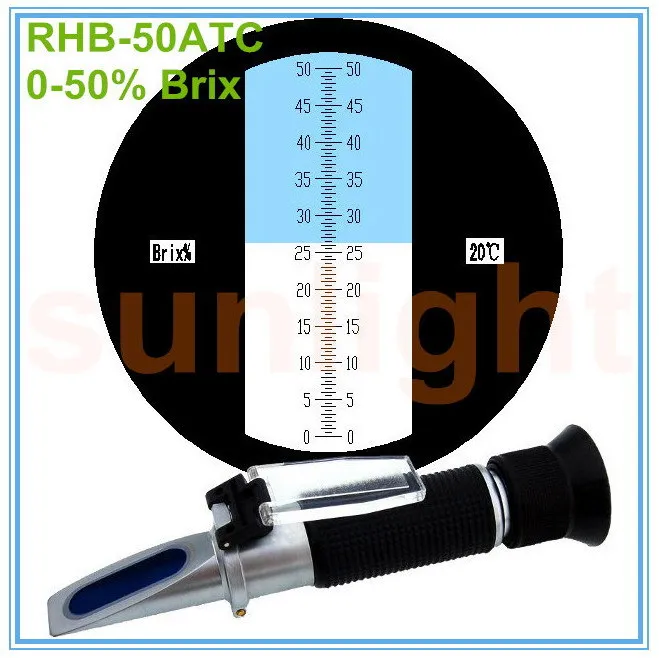Wide-range RHB-50ATC 0-50% Brix Refractometer with Plastic Retail Box and Trackable Delivery Service
Wide-range RHB-50ATC 0-50% Brix Refractometer with Plastic Retail Box and Trackable Delivery Service