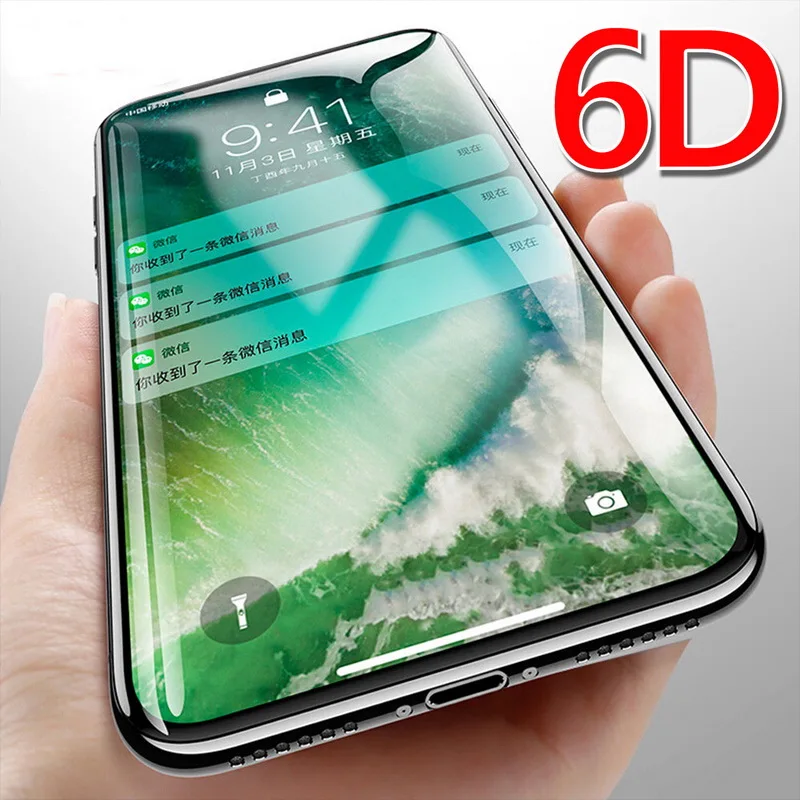 Luxury 6D Full Cover Screen Protector Cases For iPhone XS Max XR X Tempered Glass Flim Case For iPhone X 10 6 6S 7 8 Plus Coque
Luxury 6D Full Cover Screen Protector Cases For iPhone XS Max XR X Tempered Glass Flim Case For iPhone X 10 6 6S 7 8 Plus Coque