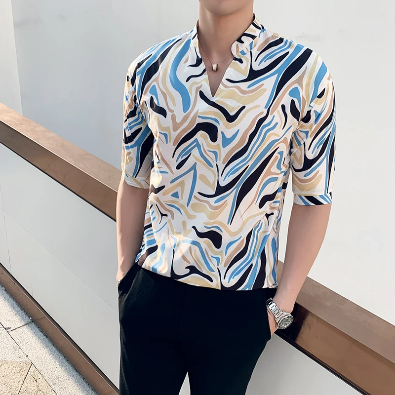Brand New Loose Men Shirt Fashion 2019 Half Sleeve Shirt Men Streetwear All Match Camouflage Print Mens Dress Shirts 3XL-M
Brand New Loose Men Shirt Fashion 2019 Half Sleeve Shirt Men Streetwear All Match Camouflage Print Mens Dress Shirts 3XL-M