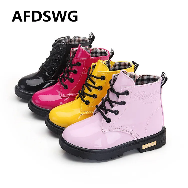 AFDSWG spring and autumn pink leather boots girls leather waterproof soft leather boots boys black children martin boots
AFDSWG spring and autumn pink leather boots girls leather waterproof soft leather boots boys black children martin boots