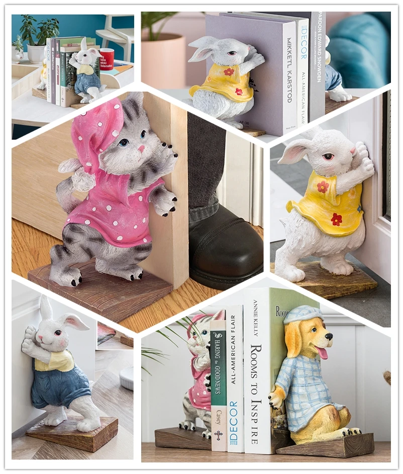 Resin cat, rabbit, dog Doorstop Door Wedge Stopper - Book Stopper - Heavy Bookend, Home Decorative Gift
Resin cat, rabbit, dog Doorstop Door Wedge Stopper - Book Stopper - Heavy Bookend, Home Decorative Gift
