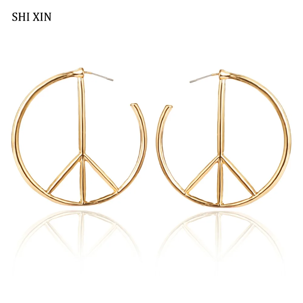 SHIXIN Boho Charms Creative Big Round Circle Hoop Earrings for Women Exaggerated Boho Statement Fashion Jewelry Female Oorbellen
SHIXIN Boho Charms Creative Big Round Circle Hoop Earrings for Women Exaggerated Boho Statement Fashion Jewelry Female Oorbellen