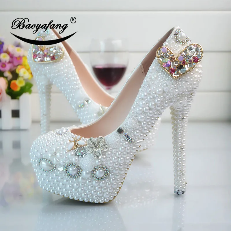 2019 New arrival Womens wedding shoes white pearl Bridal party dress shoes Colorful heart Woman High heels platform shoe
2019 New arrival Womens wedding shoes white pearl Bridal party dress shoes Colorful heart Woman High heels platform shoe