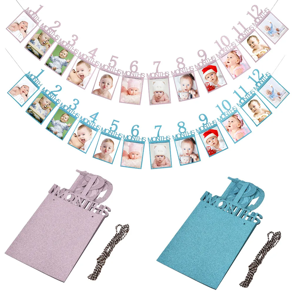 Kids Birthday Gift Decorations 1-12 Month Photo Banner Monthly Photo Wall 14X23cm Frame Wall Photo Folder Home Decor
Kids Birthday Gift Decorations 1-12 Month Photo Banner Monthly Photo Wall 14X23cm Frame Wall Photo Folder Home Decor