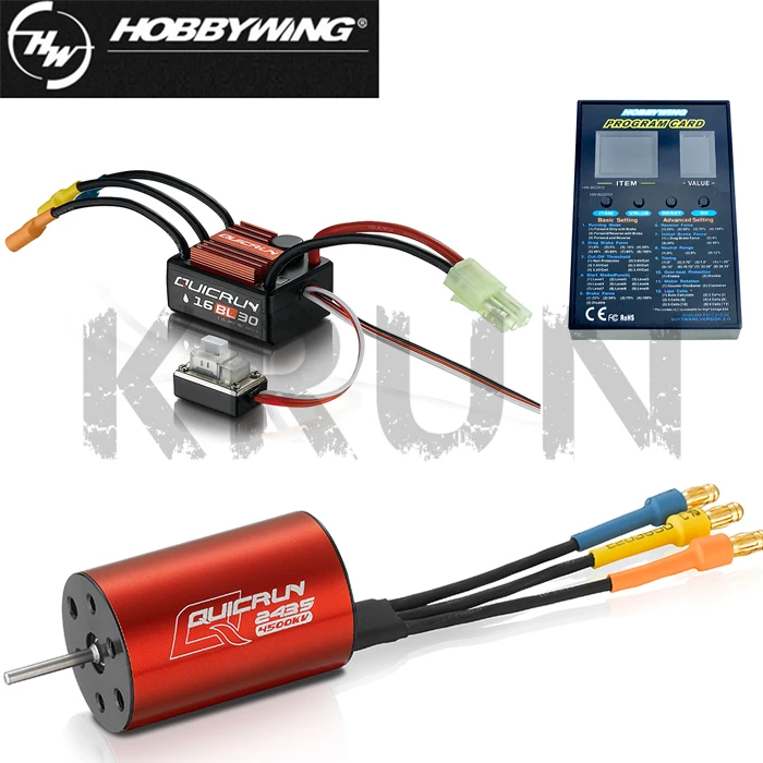 Hobbywing #QUICRUN-WP-16BL30 Hobbywing QuicRun Brushless Waterproof 30A ESC+2435motor+led Programmer For 1/16 & 1/18 RC
Hobbywing #QUICRUN-WP-16BL30 Hobbywing QuicRun Brushless Waterproof 30A ESC+2435motor+led Programmer For 1/16 & 1/18 RC