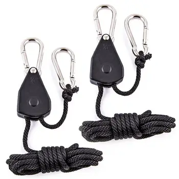 New 8 PCS/lot 1/8 Adjustable Hooks Rope Ratchet Lights Lifters Reflector Grow Light Hangers Long Heavy Duty Rope Clip Hanger
New 8 PCS/lot 1/8 Adjustable Hooks Rope Ratchet Lights Lifters Reflector Grow Light Hangers Long Heavy Duty Rope Clip Hanger