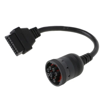 Auto J1939 Deutsch 9 Pin to OBD2 OBD 16 Pin Truck Diagnistic Connector Cable
Auto J1939 Deutsch 9 Pin to OBD2 OBD 16 Pin Truck Diagnistic Connector Cable