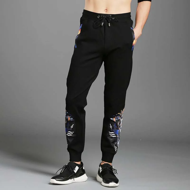 Spring Autumn Men Casual Sweat Pants Elastic Waist Joggers Male Slim Pants Personalized Printing Trousers
Spring Autumn Men Casual Sweat Pants Elastic Waist Joggers Male Slim Pants Personalized Printing Trousers