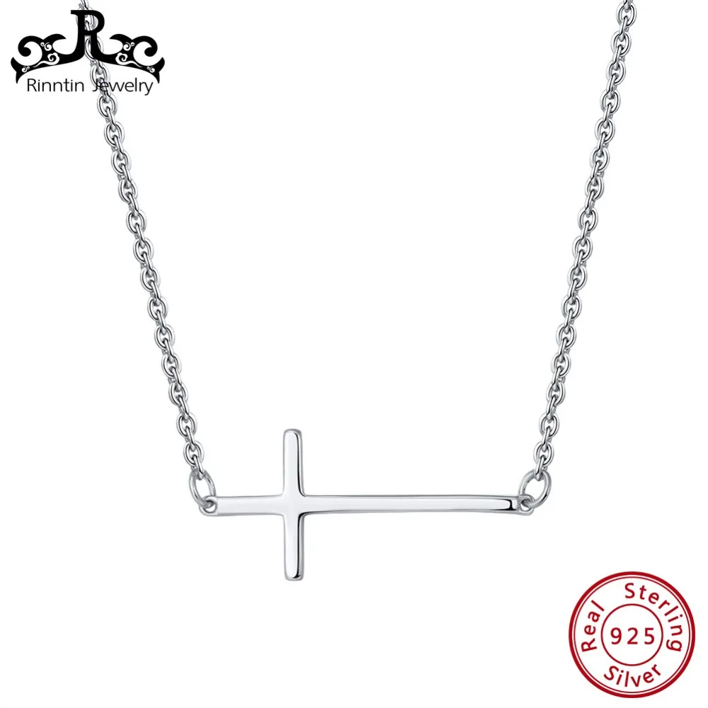 Rinntin 100% Real 925 Sterling Silver Necklaces Pendants For Women Simple Design Cross Shape Pendant Female Fine Jewelry TSN110
Rinntin 100% Real 925 Sterling Silver Necklaces Pendants For Women Simple Design Cross Shape Pendant Female Fine Jewelry TSN110