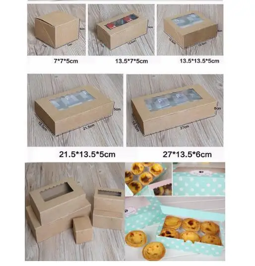 8/6/4/2/1 Cup Cake Brown Cookie Package Carton Kraft Cake Box with pvc window Chocolate Cake Muffin Biscuit packaging gift Box
8/6/4/2/1 Cup Cake Brown Cookie Package Carton Kraft Cake Box with pvc window Chocolate Cake Muffin Biscuit packaging gift Box