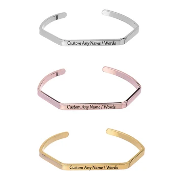 Simple Bangle New Listing Copper Open Pulsera Bangles Customized Jewelry Can Write Any Name and Word (Any Language) YP3118
Simple Bangle New Listing Copper Open Pulsera Bangles Customized Jewelry Can Write Any Name and Word (Any Language) YP3118