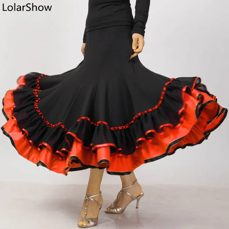 Flamenco Skirt Dance Costume Skirt Long Ballroom Dancing Modern Standard Waltz Dancer Dress Spain Dancing Performance
Flamenco Skirt Dance Costume Skirt Long Ballroom Dancing Modern Standard Waltz Dancer Dress Spain Dancing Performance