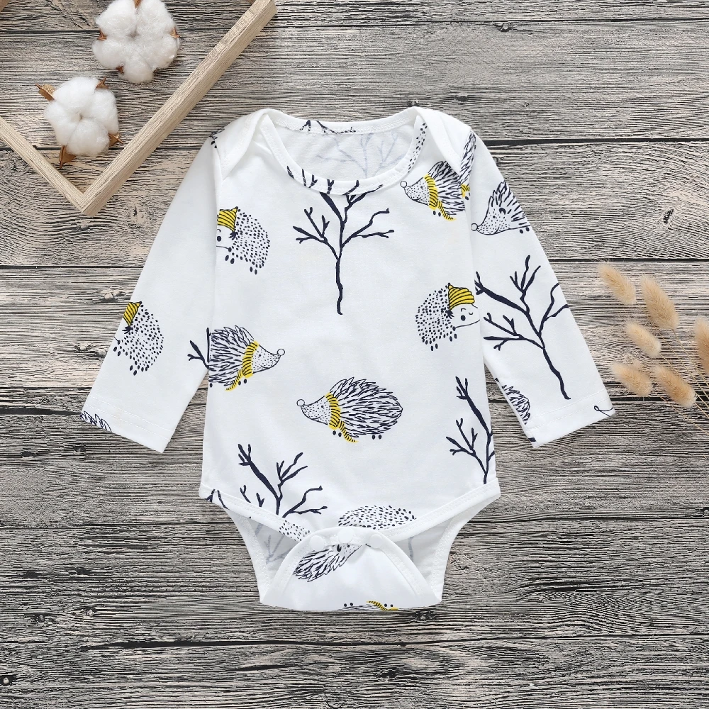 Infant Baby Girls Fashionable Hedgehog Printed Long-sleeve Bodysuit for Boys Toddler Jumpsuit
Infant Baby Girls Fashionable Hedgehog Printed Long-sleeve Bodysuit for Boys Toddler Jumpsuit