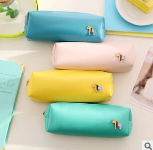 Fresh Style Candy Color Horse PU Leather Pencil Case Stationery Storage Bag Escalar Papelaria Escolar School Supplies
Fresh Style Candy Color Horse PU Leather Pencil Case Stationery Storage Bag Escalar Papelaria Escolar School Supplies