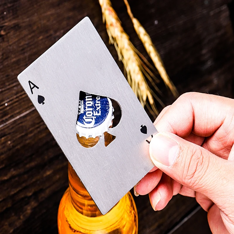 

spade A credit wallet multipurpose Tool pocket opener card edc bottle beer gadget multitool poker gear multi kit