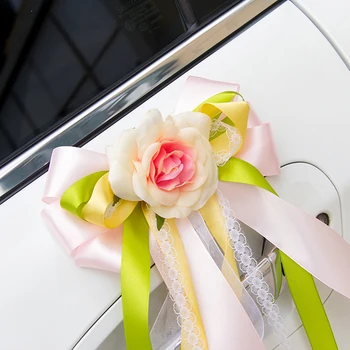 Lace Flowers Wedding Car Decorative Mirrors Doorknobs Emulation Multi Colored Knot Wedding Items Wedding Decoration
Lace Flowers Wedding Car Decorative Mirrors Doorknobs Emulation Multi Colored Knot Wedding Items Wedding Decoration