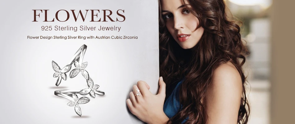 Butterfly Adjustable Rings - Austrian Cubic Zirconia