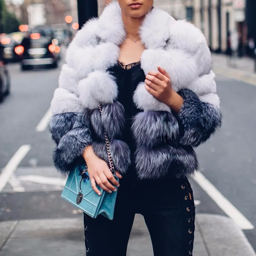 Warm Real White Fox Fur+Silver Fox Fur Coat Gorgeous Plus Size Women's Winter Coat Ladies Luxury Outerwear Genuine Fur Jacket
Warm Real White Fox Fur+Silver Fox Fur Coat Gorgeous Plus Size Women's Winter Coat Ladies Luxury Outerwear Genuine Fur Jacket
