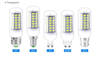 E27 LED Lamp E14 LED Bulb SMD5730 220V Corn Bulb 24 36 48 56 69 72LEDs Chandelier Candle LED Light For Home Decoration Ampoule
E27 LED Lamp E14 LED Bulb SMD5730 220V Corn Bulb 24 36 48 56 69 72LEDs Chandelier Candle LED Light For Home Decoration Ampoule