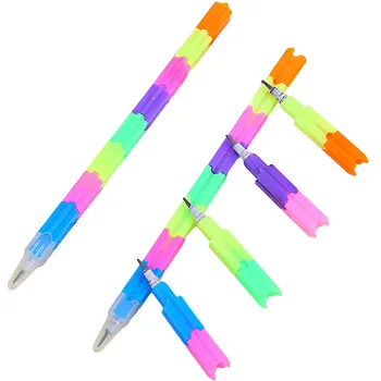 24pcs Creative Rainbow Multifunction Building Blocks 8 Section Personalized Pencil For Kids Fashion Colorful Toy Stationery Tool
24pcs Creative Rainbow Multifunction Building Blocks 8 Section Personalized Pencil For Kids Fashion Colorful Toy Stationery Tool